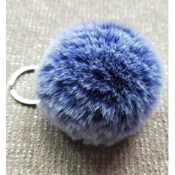 8CM 13 Colors Fluffy Rabbit Fur Ball Key Chain Cute Cream Black Pompom Artificial Rabbit Fur Keychain Women Car Bag Key Ring