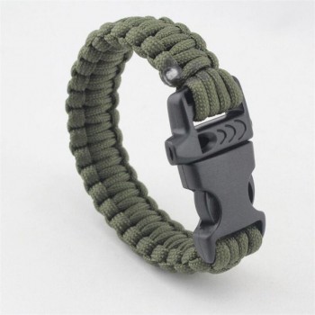 Braided Bracelet Men Women Paracord Outdoor Survival Bracelet Multifunction Camping Rescue Emergency Rope Bangles Compass Knife