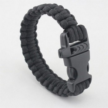 Braided Bracelet Men Women Paracord Outdoor Survival Bracelet Multifunction Camping Rescue Emergency Rope Bangles Compass Knife