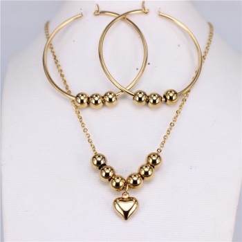 MGUB New stainless steel beads (earrings necklace) manual suit 4 options Earrings free choice 30mm-70mm Free shipping