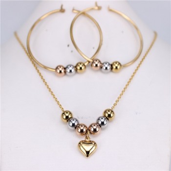 MGUB New stainless steel beads (earrings necklace) manual suit 4 options Earrings free choice 30mm-70mm Free shipping