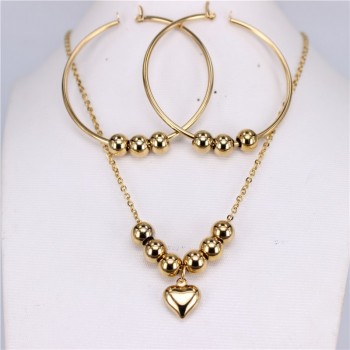 MGUB New stainless steel beads (earrings necklace) manual suit 4 options Earrings free choice 30mm-70mm Free shipping
