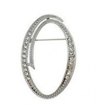 Hot Sale Rhinestone 26 Letters Women Girls Sweater Scarf Suit Charming Female Brooch Pin Fashion Jewelry Banquet Accessories A-S