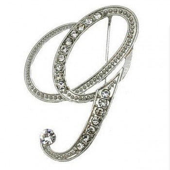 Hot Sale Rhinestone 26 Letters Women Girls Sweater Scarf Suit Charming Female Brooch Pin Fashion Jewelry Banquet Accessories A-S