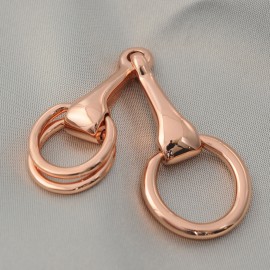 Jackstraw plating multi-purpose high-grade chain scarves buckle  bit mouth belt buckle three round vacuum ion brooch jewelry