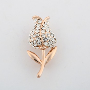 ZOSHI Fashion Jewelry High Quality Vintage Gold Brooch Pins Austria Crystals Imitation Pearl Flower Brooch Wedding Accessories