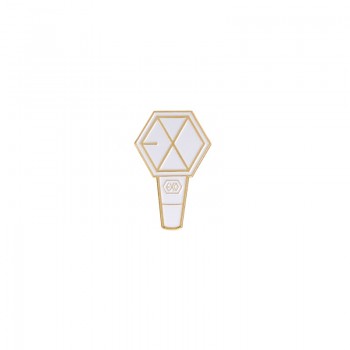 Kpop Fandom Metal Badge Pin Bangtan Army Blackpink EXO GOT7 SEVENTEEN TWICE WANNA ONE Lightstick and Logo Design Pin back