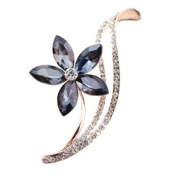 CINDY XIANG Rhinestone Flower Brooches For Women Simple Design Fashion Jewelry Wedding Pin And Brooch Bijouterie Broches Gift