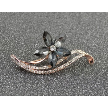CINDY XIANG Rhinestone Flower Brooches For Women Simple Design Fashion Jewelry Wedding Pin And Brooch Bijouterie Broches Gift