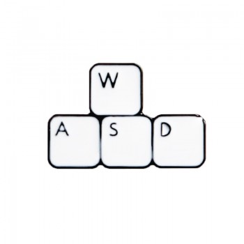 Brooch and Pin Waffles Flying Spaghetti Monster Edgar Allan Poe Keyboard Shooting gesture Text message Enamel Pins Badges