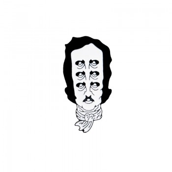 Brooch and Pin Waffles Flying Spaghetti Monster Edgar Allan Poe Keyboard Shooting gesture Text message Enamel Pins Badges
