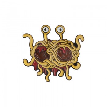 Brooch and Pin Waffles Flying Spaghetti Monster Edgar Allan Poe Keyboard Shooting gesture Text message Enamel Pins Badges
