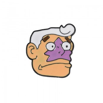 BOB BOB ! Popular Famous Bob Squidward Hat Cartoon Mermaid Man And Barnacle Boy Soft Enamel Brooches Pins For Close Friends