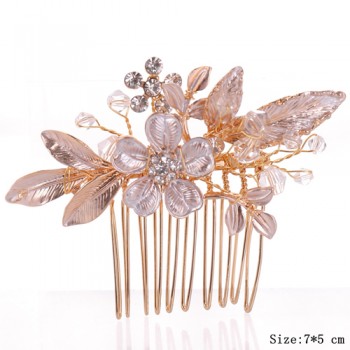 Wedding Rhinestone Pearl Hair Combs Bridal Hair Accessories Wedding Jewelry Bride Hair Combs Women Head Ornaments tocado novia