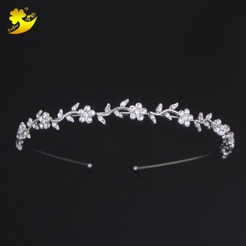 Xinyun Rhinestones Bridal Hair Accessories Women Rhinestones Crown Simple Diadem Wedding Hair Jewelry Bride Gifts Hair Tiaras