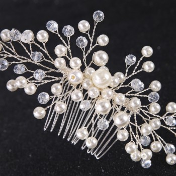 Bridal Hair Combs Ornaments Fashion Hairwear Wedding Hair Accessories Comb for Hair Women Girl Headpiece Headdress Decoration