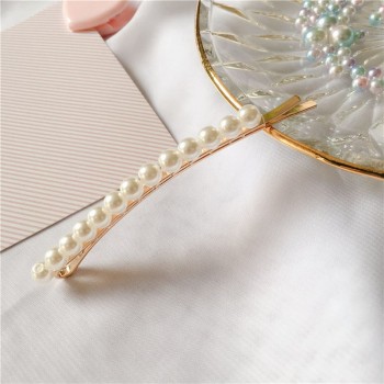 RE Fashion Pearls Hair Clip Barrettes For Women Pearl Hairpin Barrette Hair Claws For Girls Headwear Hair Pins Accessories O2736