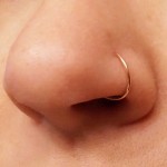1 pcs New Arrival Surgical Steel 0.8mm Cartilage Piercing Stud Thin Small Nose Ring Hoop Fashion Jewelry