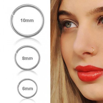 1 pcs New Arrival Surgical Steel 0.8mm Cartilage Piercing Stud Thin Small Nose Ring Hoop Fashion Jewelry