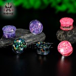 Kubooz piercing transparent acrylic saddle ear plugs and tunnel body jewelry gauges 10mm earrings expander pair selling 00g