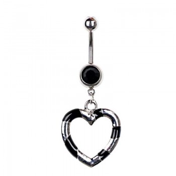 Shellhard Sexy Dangle Belly Bars Belly Button Rings Fashion Surgical Steel Rhinestone Body Jewelry Navel Piercing Rings