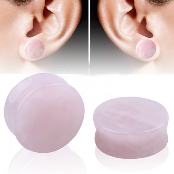 Ear Expander Ear Piercing 1 Pair of Opalite Stone Ear Plugs Tunnels Gauges Expander Body Piercing Jewelry
