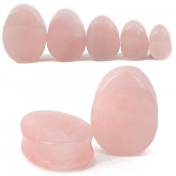 2pcs Fashion Stone Teardrop Ear Plugs Tunnel Piercings Plugs Earring Gauges Ear Expanders Stretcher Plug Ear Body Piercings Ring