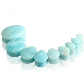 2pcs Fashion Stone Teardrop Ear Plugs Tunnel Piercings Plugs Earring Gauges Ear Expanders Stretcher Plug Ear Body Piercings Ring