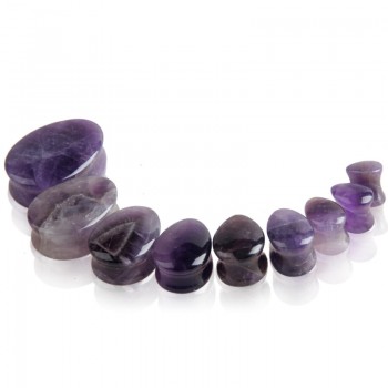 2pcs Fashion Stone Teardrop Ear Plugs Tunnel Piercings Plugs Earring Gauges Ear Expanders Stretcher Plug Ear Body Piercings Ring
