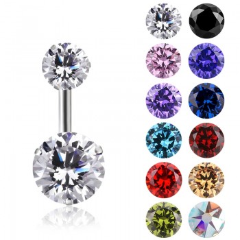 SHUANGR Fashion Hot Sexy Factory Price Anti Allergy Simple Lounger Titanium Earrings Ear Nail Belly Button Rings Navel Piercing