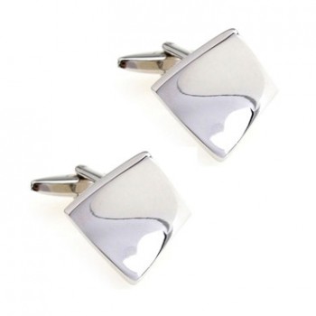 Hot Sale 18 Styles Silver Stainless Steel Metal Cufflink Cuff Link 1 Pair Free Shipping Biggest Promotion