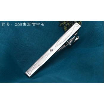 New Metal Silver Tie Clip For Men Wedding Necktie Tie Clasp Clip Gentleman Tie Bar Crystal Tie Pin For Mens Accessories FD2000