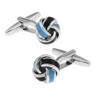Free shipping Black Cufflinks for men fashion knot design top quality copper hotsale cufflinks whoelsaleamp;retail
