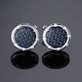 DY  Men French shirt Cufflinks  New high quality enamel gold silver round carving pattern retro pattern Cufflinks free shipping