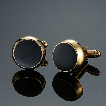 DY  Men French shirt Cufflinks  New high quality enamel gold silver round carving pattern retro pattern Cufflinks free shipping
