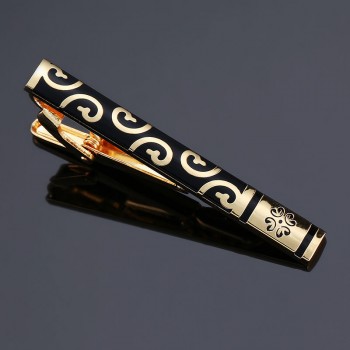 DY new high-quality enamel mens wedding tie clip high-end brand luxury design exquisite pattern crystal tie clip Free Delivery