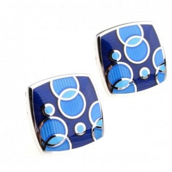 Hot Sale Blue Color Enamel Cufflink Cuff Link Free Shipping