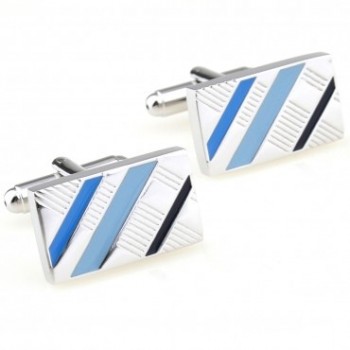 Hot Sale Blue Color Enamel Cufflink Cuff Link Free Shipping