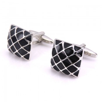 High Quality French Style Black carbon fiber Cufflinks For Mens Shirt Brand suit Cuff Buttons Top sale Cuff Links Jewelry