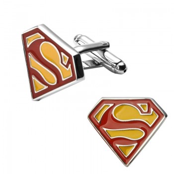 Eighteen kinds of design of film Superman super hero Batman Pacman 007 Cufflinks Mens Jewelry shirt cuff Cufflinks