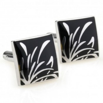 Trendy Black Blue Enamel Cufflink Cuff Link 1 Pair Big Promotion