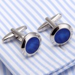 Vagula Blue Cufflinks Luxury Cuff links Wedding cufflinks French Shirt Cuff link Men Jewelry 277