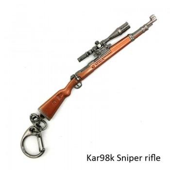 PUBG CS Key Chains Playerunknowns Battlegrounds AKW AWM MK14 Gun Model 10cm Car Key Chain Buckle Model mannen cadeaus voor kids