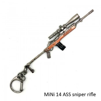 PUBG CS Key Chains Playerunknowns Battlegrounds AKW AWM MK14 Gun Model 10cm Car Key Chain Buckle Model mannen cadeaus voor kids