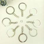 Lot 10pcs 20pcs 50pcs 100pcs/set 30mm silver metal keychain alloy key holder split rings Unisex keyfob accessories DIY jewelry