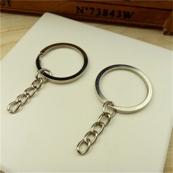 Lot 10pcs 20pcs 50pcs 100pcs/set 30mm silver metal keychain alloy key holder split rings Unisex keyfob accessories DIY jewelry