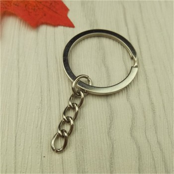 Lot 10pcs 20pcs 50pcs 100pcs/set 30mm silver metal keychain alloy key holder split rings Unisex keyfob accessories DIY jewelry