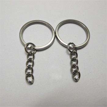 Lot 10pcs 20pcs 50pcs 100pcs/set 30mm silver metal keychain alloy key holder split rings Unisex keyfob accessories DIY jewelry