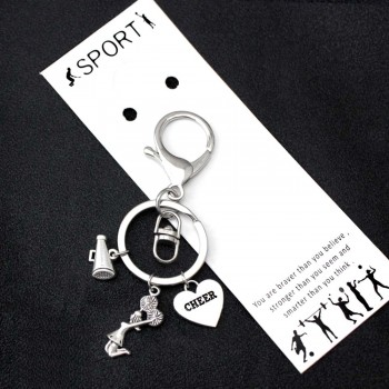 Best Friends Compass No Matter Where Keychains Wings Heart Love Hand Key Chain Lobster Clasp Key Ring Women Men Jewelry Gift
