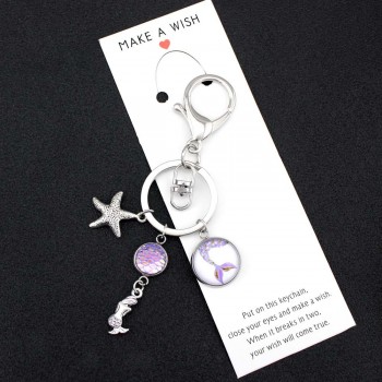 Best Friends Compass No Matter Where Keychains Wings Heart Love Hand Key Chain Lobster Clasp Key Ring Women Men Jewelry Gift